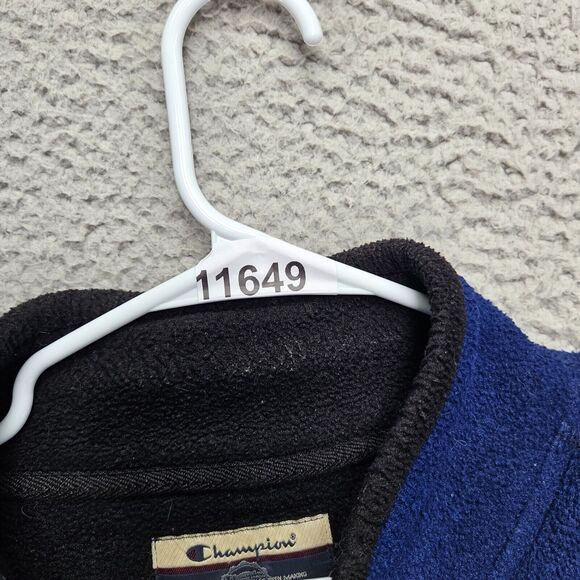 Vintage Champion Fleece Vest Mens Size Large‎ Blue Full Zip - Picture 9 of 9